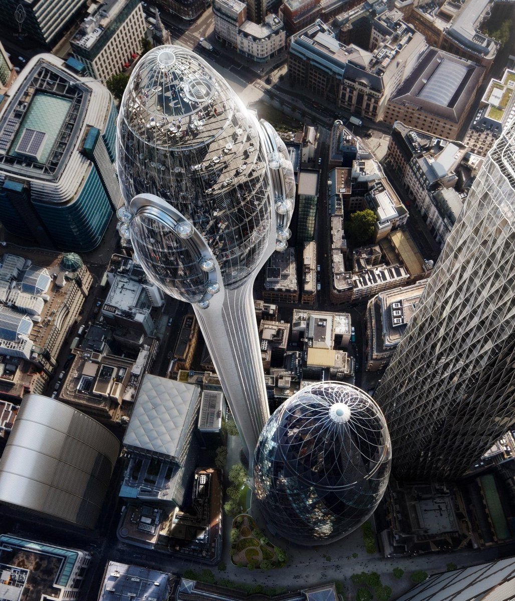 BEOPENFUTURE's tweet photo. The Tulip, the steel and glass skyscraper, is the project proposed by J. Safra Group and Foster + Partners to the City of London Corporation .
If it is approved, it will be the tallest building in the City of London.
More in our https://t.co/PgN3aKfnS4 https://t.co/VsAiYkBzco