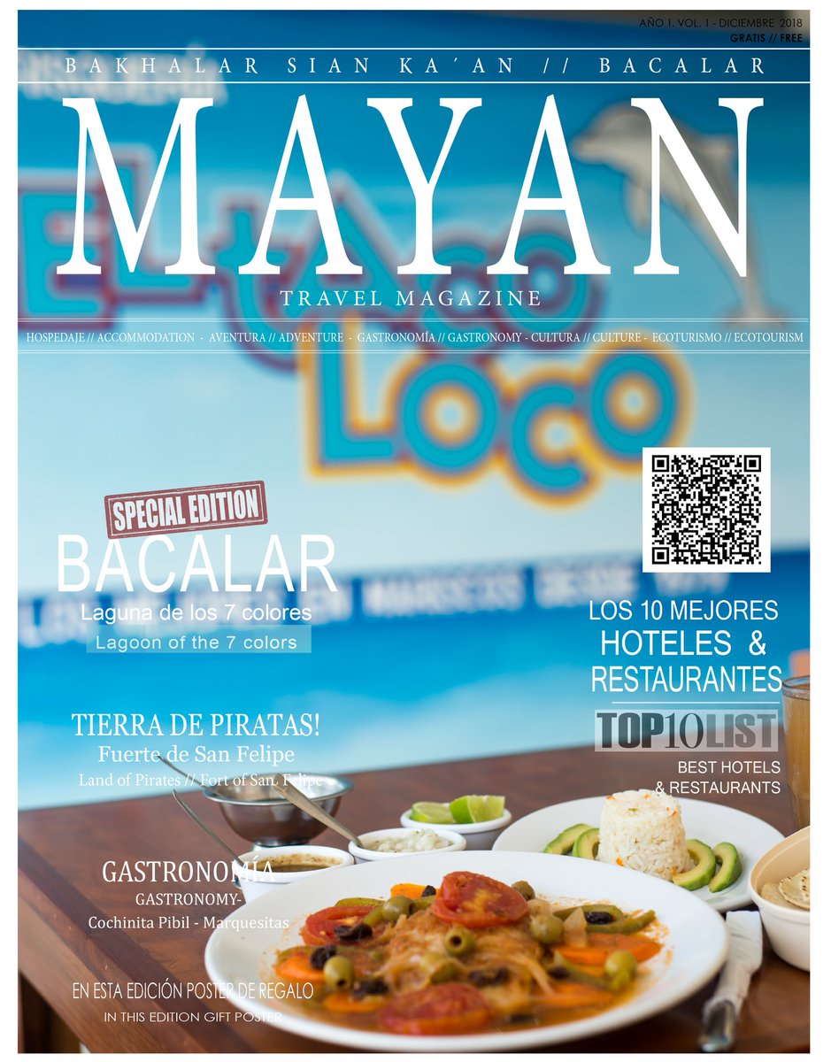 TravelMayan's tweet photo. MAYAN TRAVEL MAGAZINE
Edición Especial BACALAR
@TacoLocoMX
#seafood #maricos
#food #cancun #cdmx #yucatan #merida #izamal #maya #mayafood #playadelcarmen #cozumel #islamujeres #tulum #holbox #mahahual #akumal #tacoloco #bacalar #mayantravelmagazine https://t.co/uPwtLgiUOf