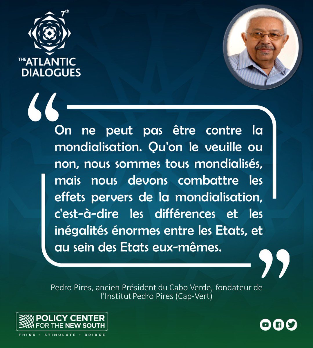 PolicyCenterNS's tweet photo. 📜| Pedro Pires, ancien Président du Cap-Vert 🇨🇻, fondateur de l'Institut Pedro Pires durant le Débat d’introduction : #Populisme et politiques « post-vérité », le contrecoup de la #globalisation #AD2018 #ADQuote https://t.co/BaH8AWtIVc