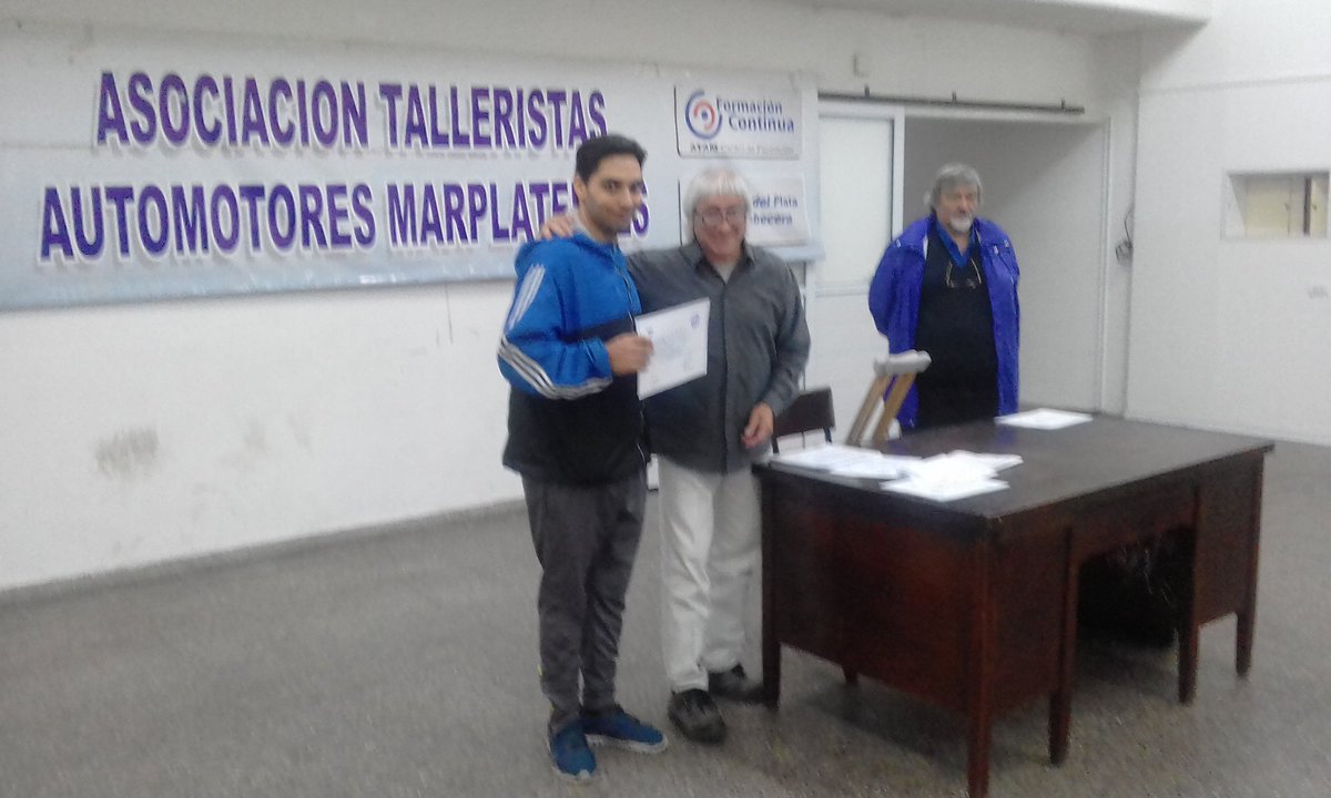 ATAMMDP's tweet photo. Compartimos fotos de los recibidos de los Cursos en Convenio con el CFP Nro 401.
En este caso 'Electricidad del Automóvil' https://t.co/sPsflCdKwH
