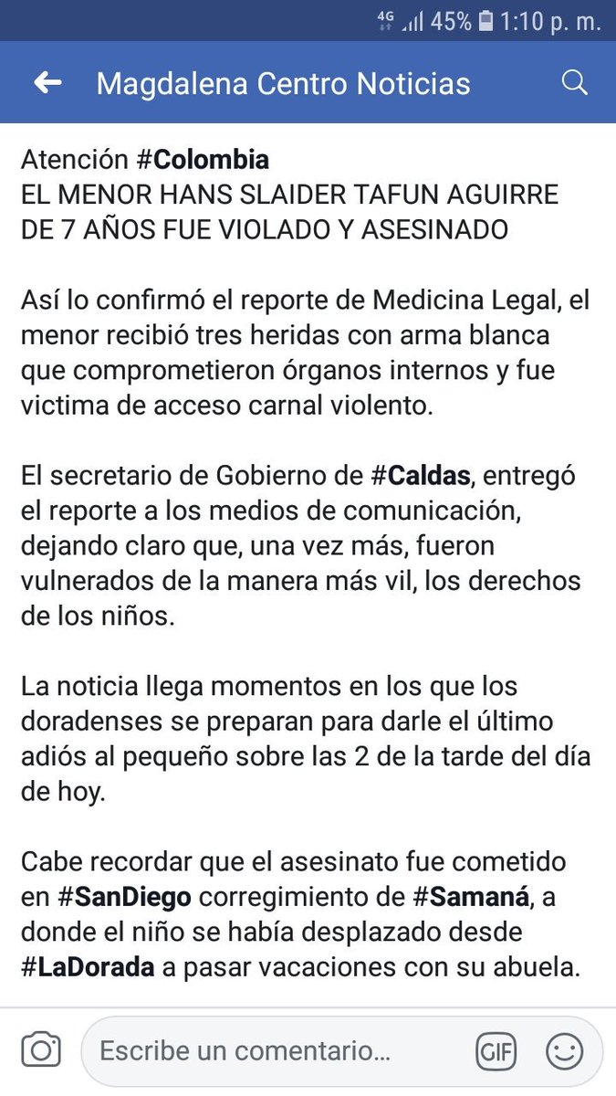Cristinaavi05's tweet photo. Que se encuentre el responsabley se haga justicia por los pequeños de nuestro pais. https://t.co/dwQ8PBshlo https://t.co/C8zkao7AKY