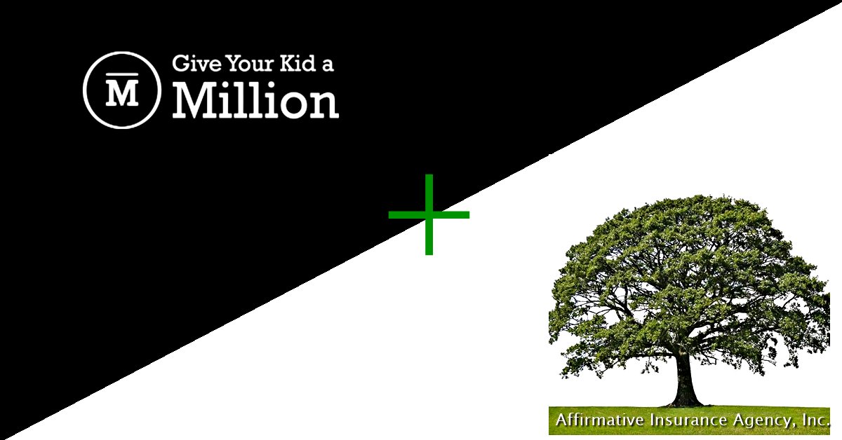 gykamnow's tweet photo. We are pleased to announce that Affirmative Insurance Agency, Inc. in Mount Prospect, IL is now an exclusive #GiveYourKidaMillion agency partner. Join us in welcoming them by "liking" them on Facebook! #GYKAM #lifeinsurance https://t.co/4DZyl8gYVk https://t.co/2BEwkI3bJI