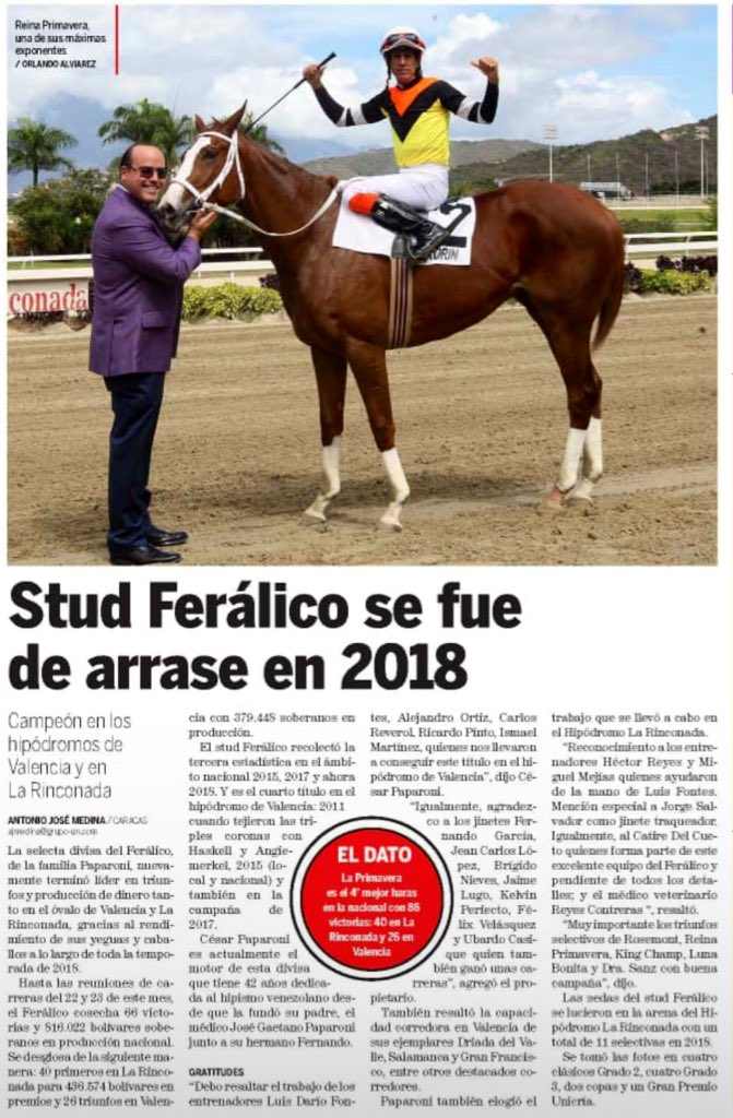 HLaPrimavera19's tweet photo. #Hipismo

En nombre de todo el equipo de @HLaPrimavera19 FELICITAMOS a nuestro CEO @cesarferalico por ser el Campeón Propietario con sus históricos colores del Stud “Feralico”

Un logro que nos orgullece y nos motiva a seguir dando lo mejor de nosotros!!!

Reportaje: @ajmedinam https://t.co/HpeHHr8a4E