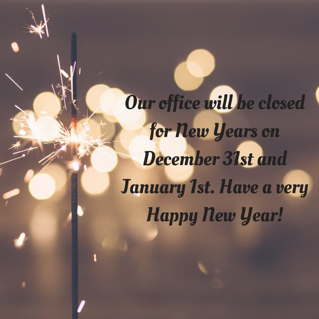 effcochamber's tweet photo. Our office will be closed for New Years on December 31st and January 1st. Have a very Happy New Year! https://t.co/N8Hk5bAYlT
