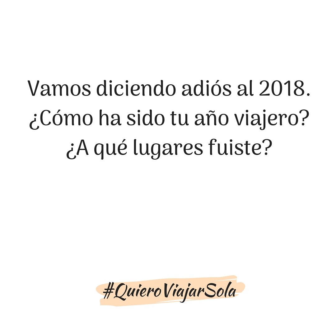 viajar_sola's tweet photo. ✈️ Cuéntanos, ¿cómo ha sido tu año viajero? ✈️
#QuieroViajarSola https://t.co/c9fuKGaqIW