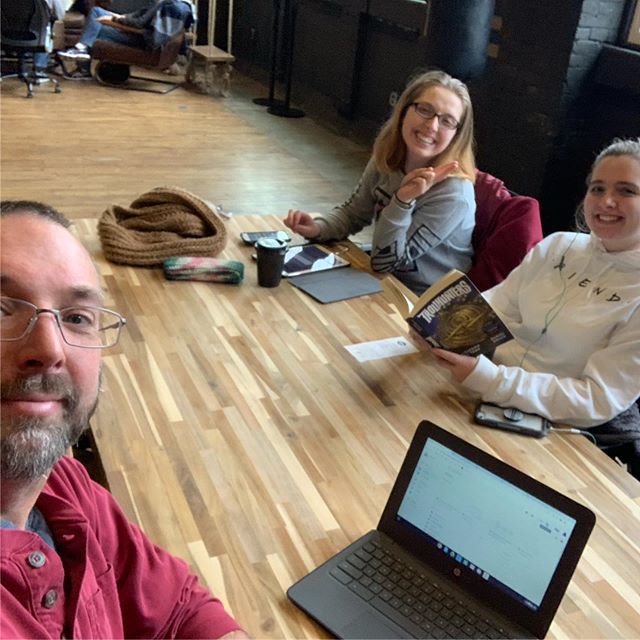 davjohn41's tweet photo. Coffee with my kids! And maybe some grading. https://t.co/WmQHIREEZr https://t.co/vXjKamfbP7