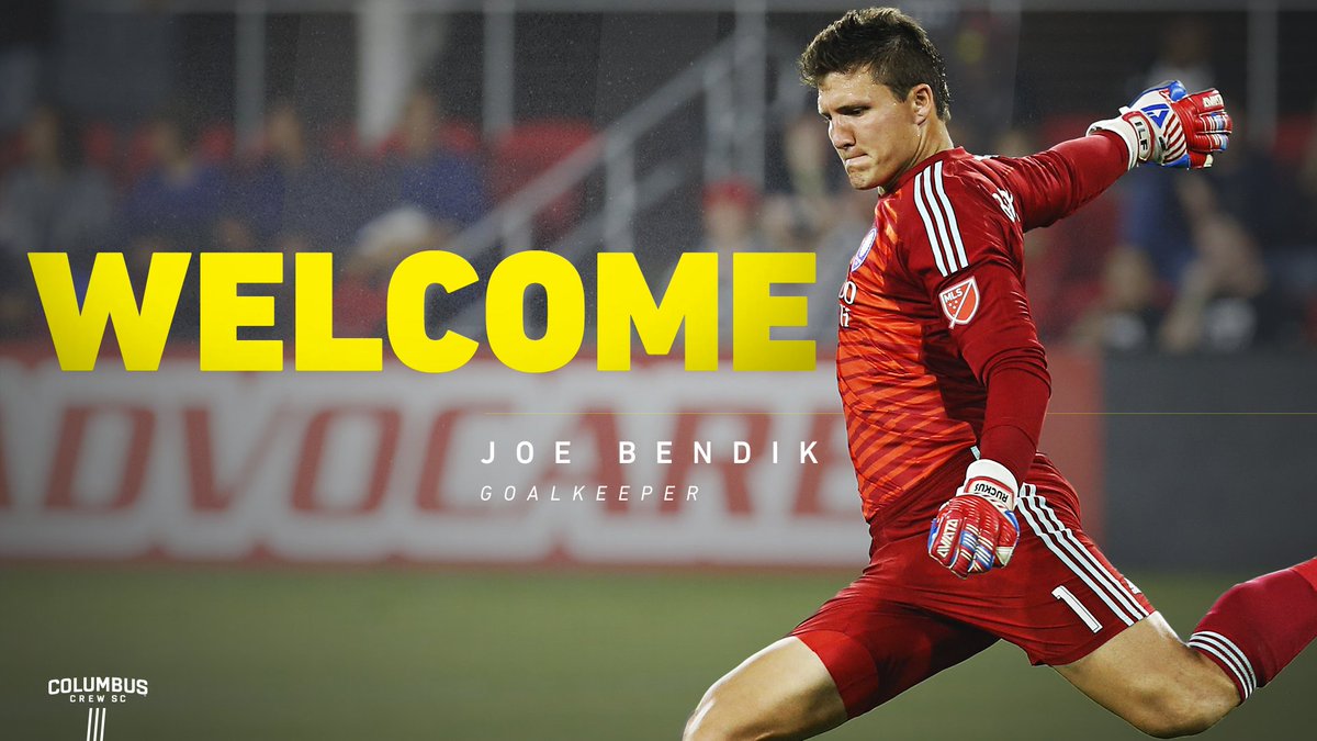 ColumbusCrew's tweet photo. Welcome to the 🖤&💛, @Jtbendik!
➡️ https://t.co/Zch50HIgfX // #CrewSC https://t.co/9gprxzHFLf