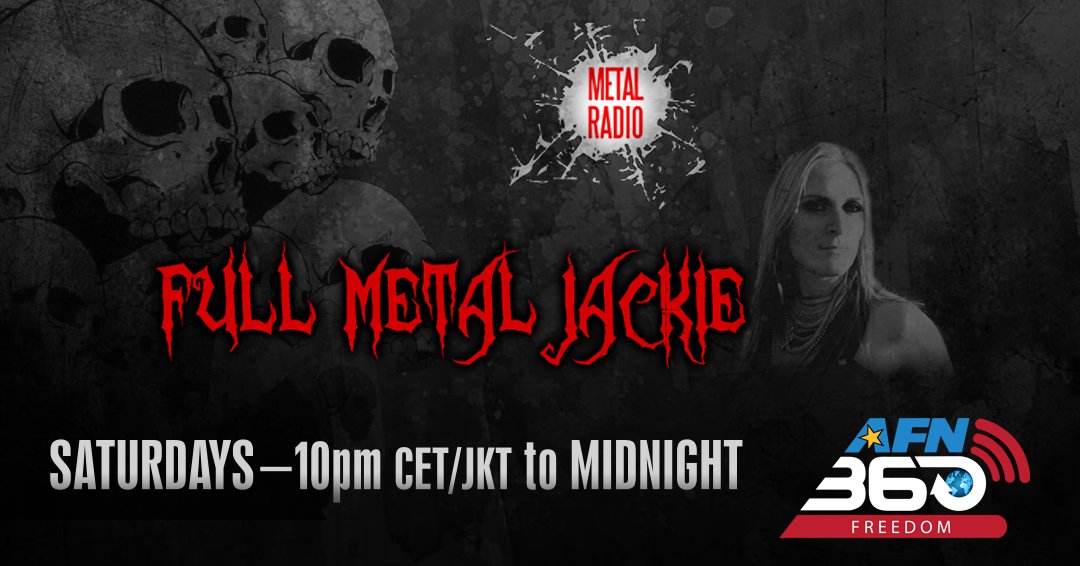 AFNtelevision's tweet photo. 2018 is known as the year that @FullMetalJackie, a true Heavy Metal show, joined AFN Radio! In this year’s final episode, Jackie revisits some of the great guests: Corey Taylor, Phil Anselmo, Rob Halford, &amp; more🤘🇺🇸 
#FullMetalJackie #FMJ #AFN360 #FreedomRadio #MetalForTheTroops https://t.co/9mHP12GMx0