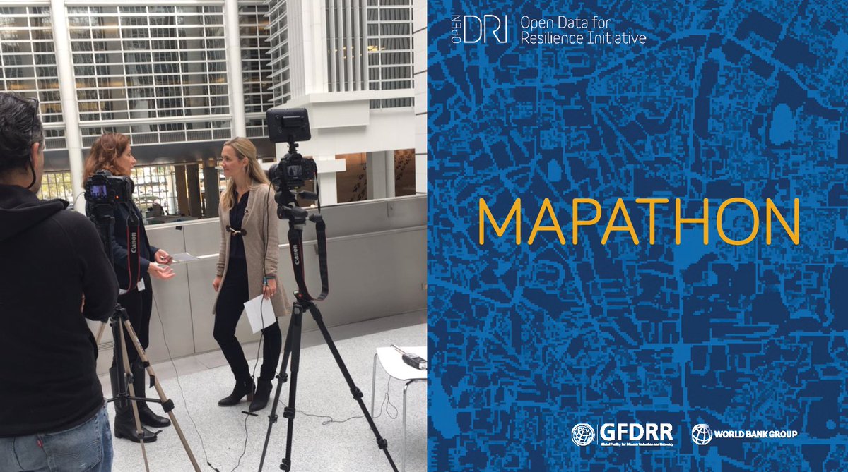 GFDRR's tweet photo. How are mappers working with local communities to collect 🛰️ #geospatial data? What are #globaldev players like the @WorldBank doing with this data? Learn more about #mapping for #sustainabledevelopment in our 📽️video Q&amp;A series from #WBMapathon: https://t.co/Wusppw0sUp https://t.co/MfQ2PMuRIq