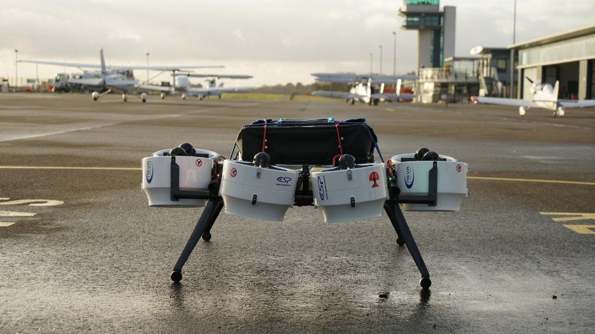 nevaaerospace's tweet photo. The world is looking for the innovations that will catalyse development of #drones for serious #B2B applications. Well, here's our latest turbo-drone rig at Angers Loire Airport. 25Kg MTOW. More proof that Neva has real, scalable UAV propulsion solutions.  https://t.co/WnIeUlQBnZ https://t.co/0eEqdKFQ0F