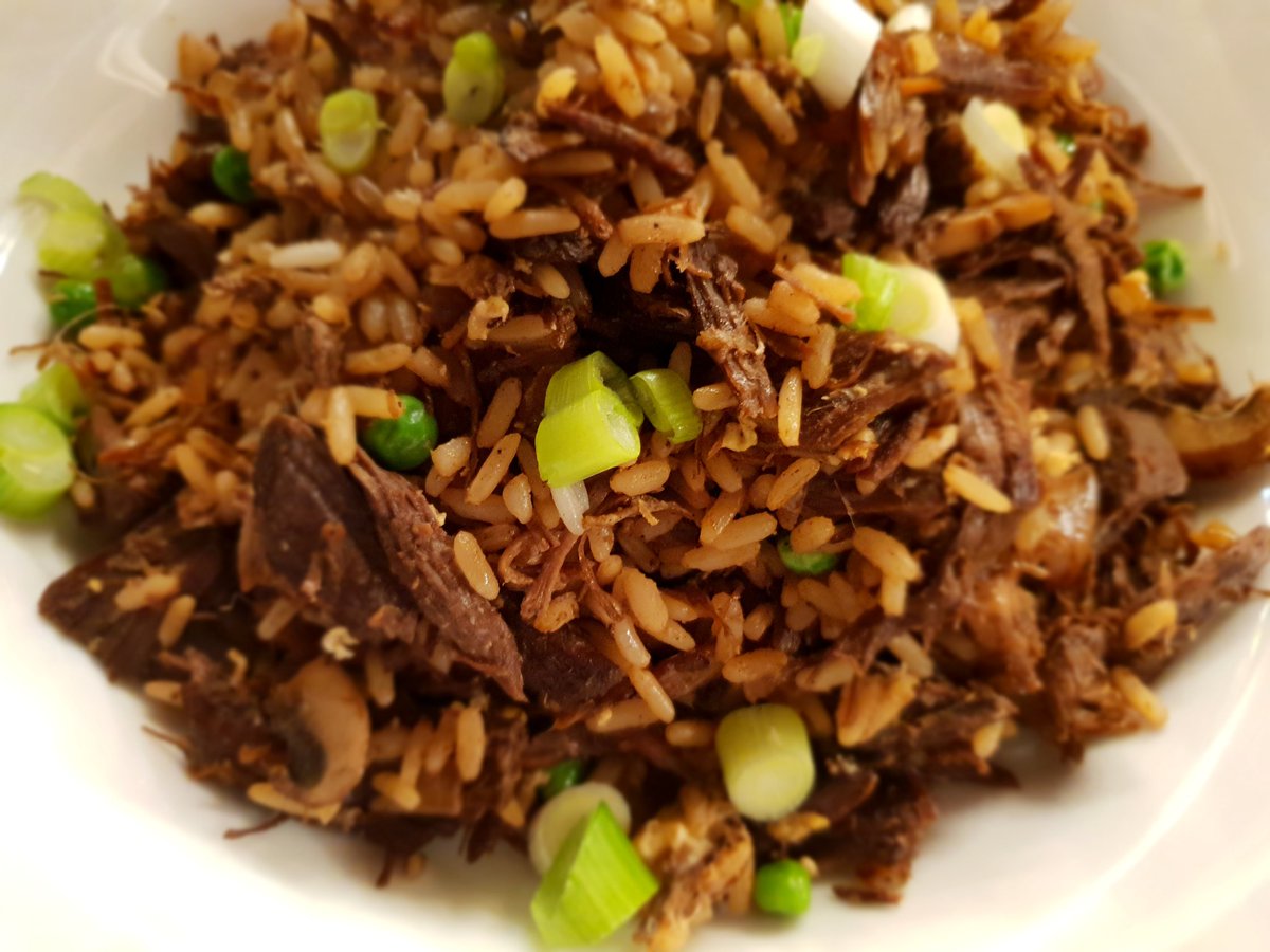 davidleedesign's tweet photo. .@derekturnbull & I always make Fried Rice with the leftover meat from Christmas. We had goose & used .@Chinghehuang foolproof Grandma's Fried Rice recipe. Tasted amazing to eat and make ๐ #dinnerideas #dinner #leftovers #leftoverroast #goose #postchristmas #friedrice #nofilter https://t.co/IybZ6FmOCu
