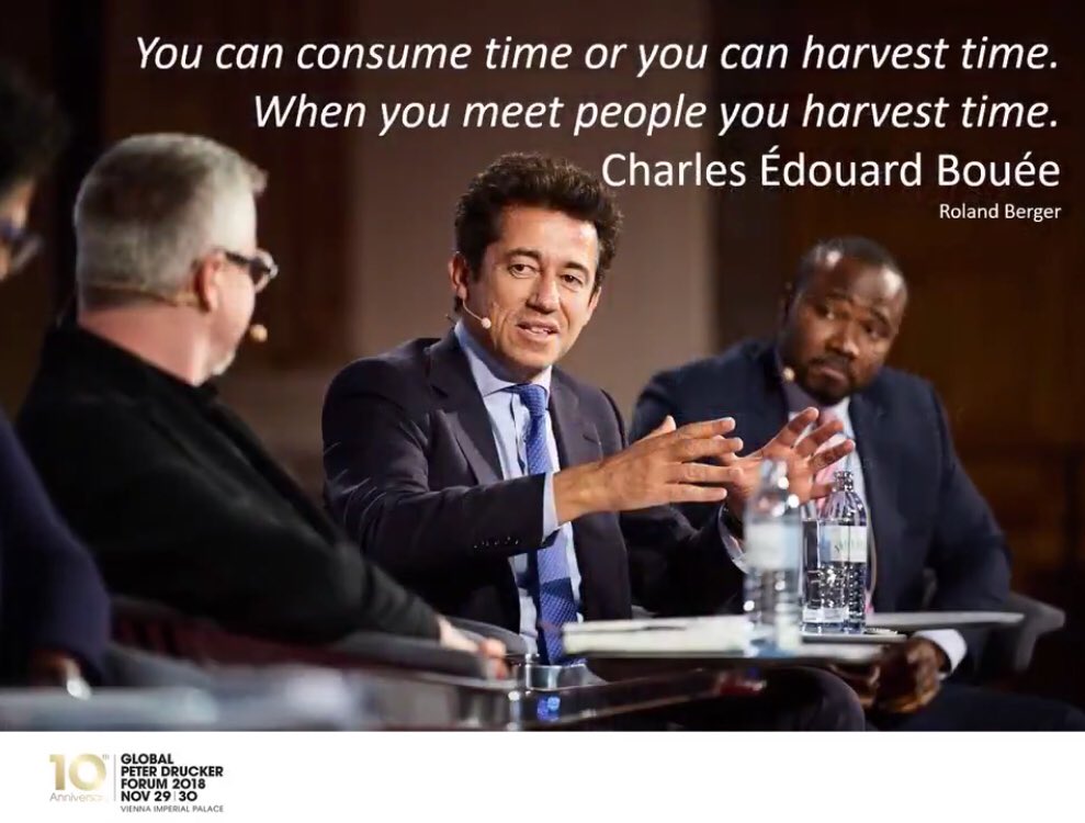 Be a harvester. Ask better questions. Listen. Learn. #GPDF18 @RolandBerger @GDruckerForum #QuestionsAreTheAnswer #BetterQuestions