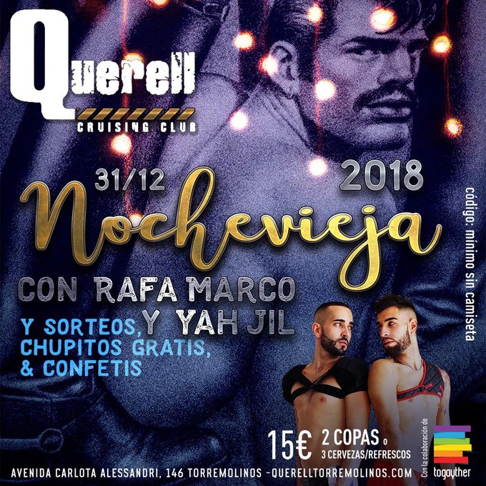 TODO PREPARADO PARA QUEMAR #TORREMOLINOS CON LA FIESTA DE NOCHE VIEJA DE @Querelltorremol (código mínimo