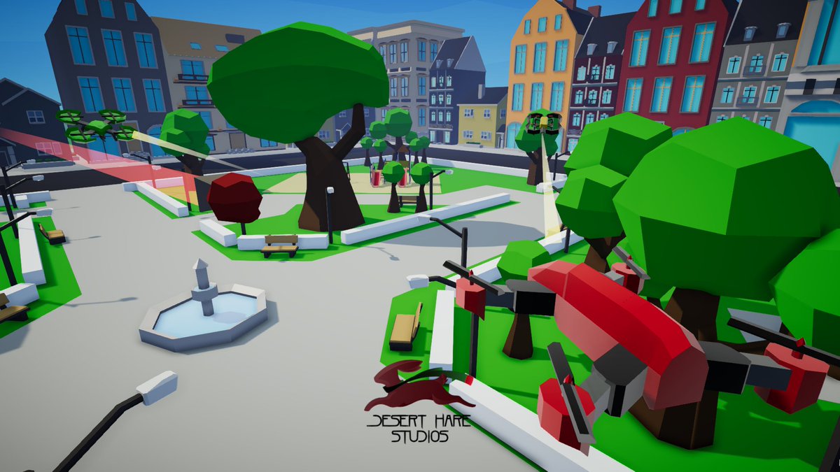 DHareStudios's tweet photo. A wild brawl has unleashed in the sky!
Control a weaponized drone and take down your competition in this brawl of 8 players
Coming very soon to #Android and #PC

#ComingSoon #GameDev #MadeWithUnity https://t.co/MLgXpw0Qga