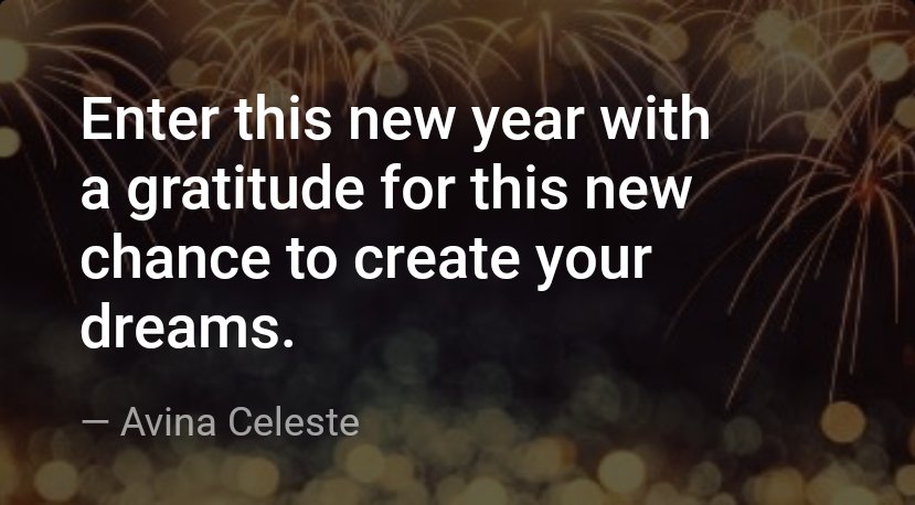 imsourabhshetty's tweet photo. Enter this new year with a gratitude for this new chance to create your dreams.
#FridayThoughts https://t.co/eibKCJm3UQ