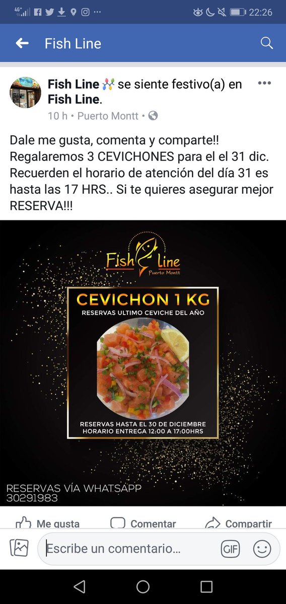 darionogalescue's tweet image. Yo quiero UN CEVICHON para que sea la entrada en mi cena de año nuevo!! #fishline
