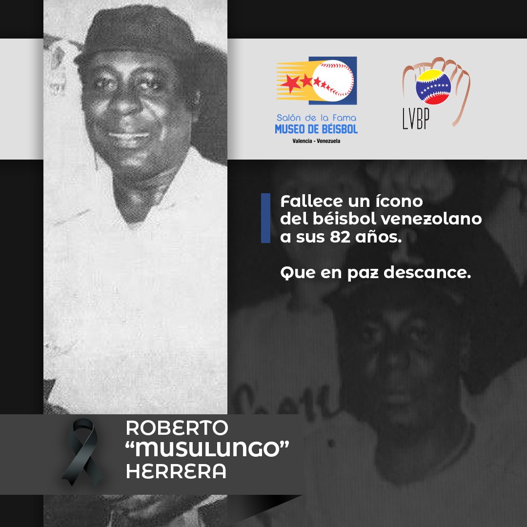 MuseodeBeisbol's tweet photo. Nos unimos al duelo que embarga la muerte de nuestro querido "Musulungo" Nacido en La Habana, el 21 de abril de 1939, quien se desempeñara como  jugador y árbitro de la @lvbp_oficial, dejandonos grandes recuerdos y momentos en nuestra pelota criolla.
Nuestras condolencias. https://t.co/Op2cxFiOCt