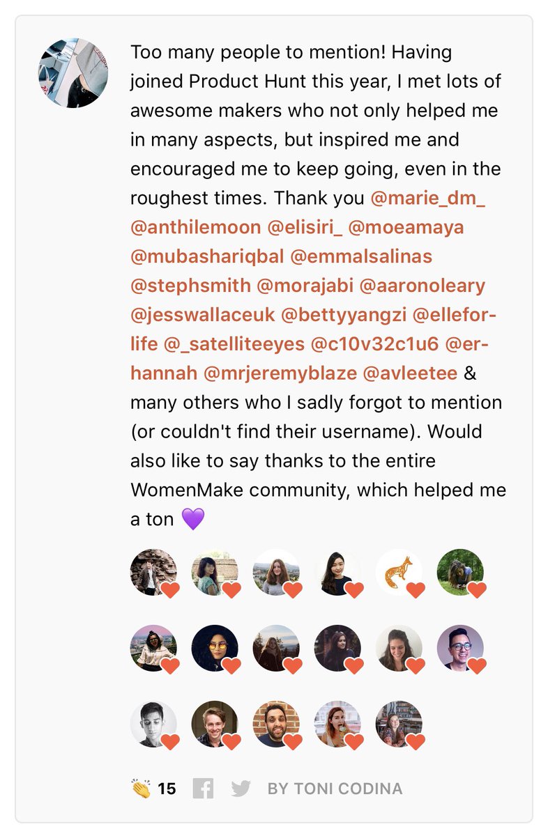 ProductHunt's tweet photo. 👏 @tcodinat https://t.co/mgbL3jrgnz