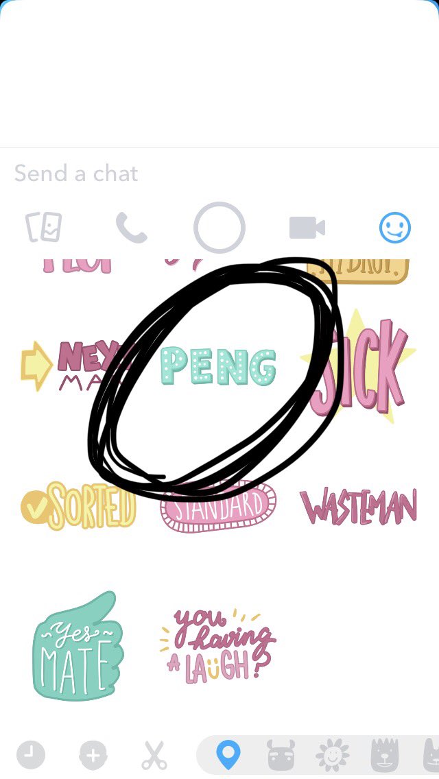 I’m in #Cornwall and whilst Snapchatting friends I notice this in the default sticker set. WHAT DOES IT MEAN? <a href="/Ems_EJSTYLE/">Emma Hill</a> - any idea!?