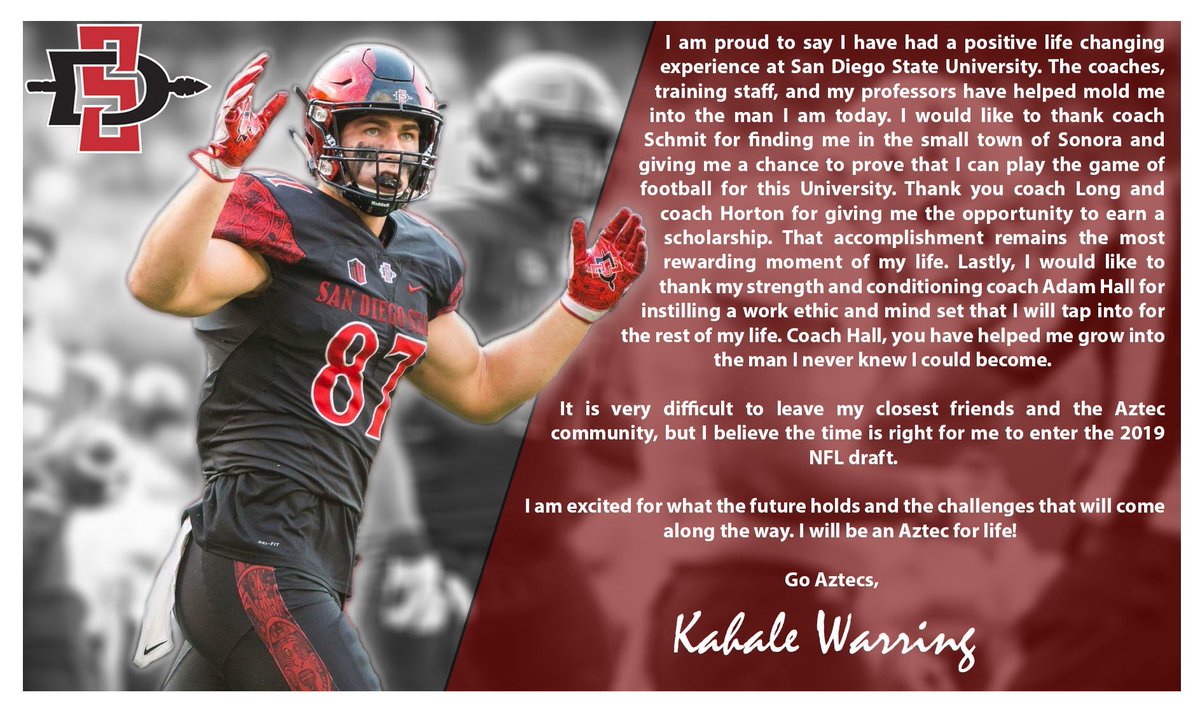 kahale23's tweet photo. Thank you San Diego State University! #goaztecs https://t.co/JQHE4VGnyM