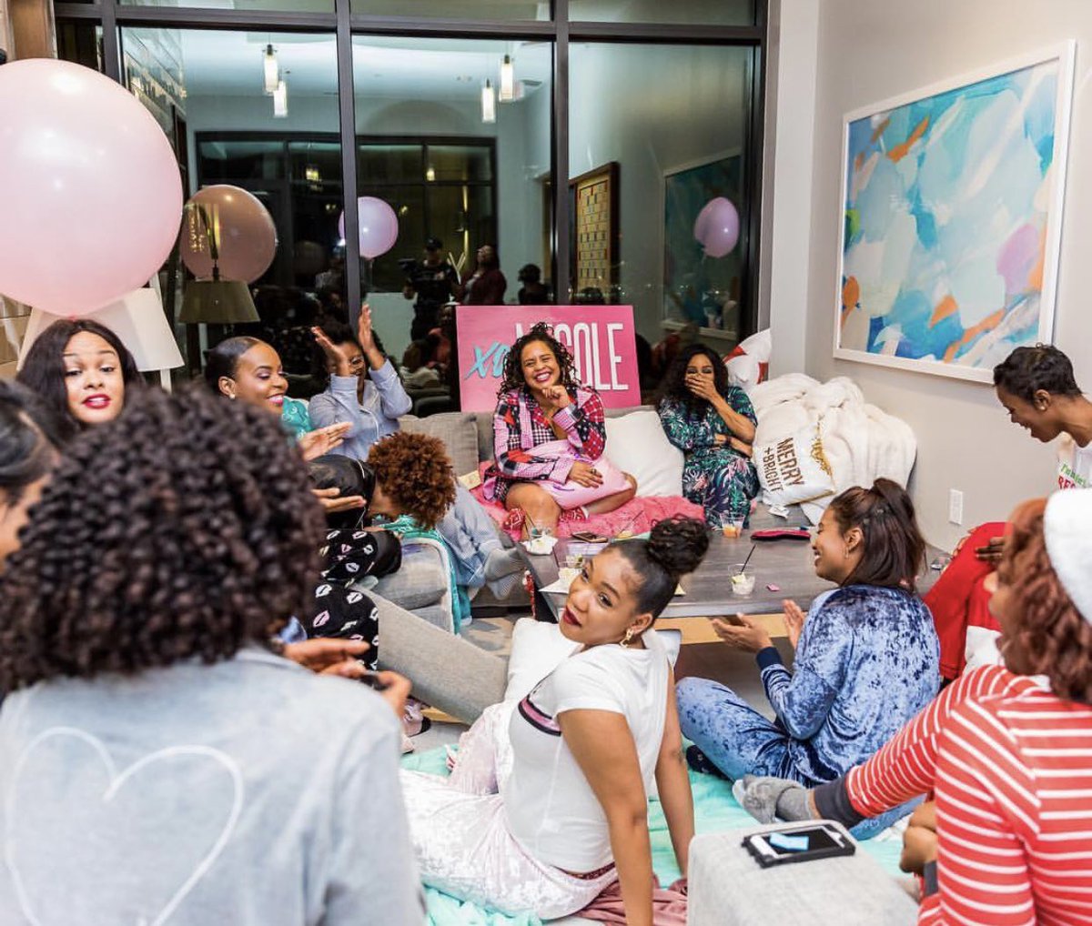 xonecole's tweet photo. Huge thank you to @ItsYourPartyATL for putting together such a dope event in such short notice. We had such a good time! #PajamasandLipstick https://t.co/kiJ7aYrLKu