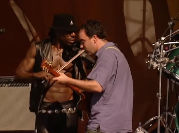 lol dawg dave matthews band's violin player is buff as shit. i bet he was backstage at woodstock g checking kid rock. like walking up to him all "sup bro.... heard you were talking shit in the future? whats up?"