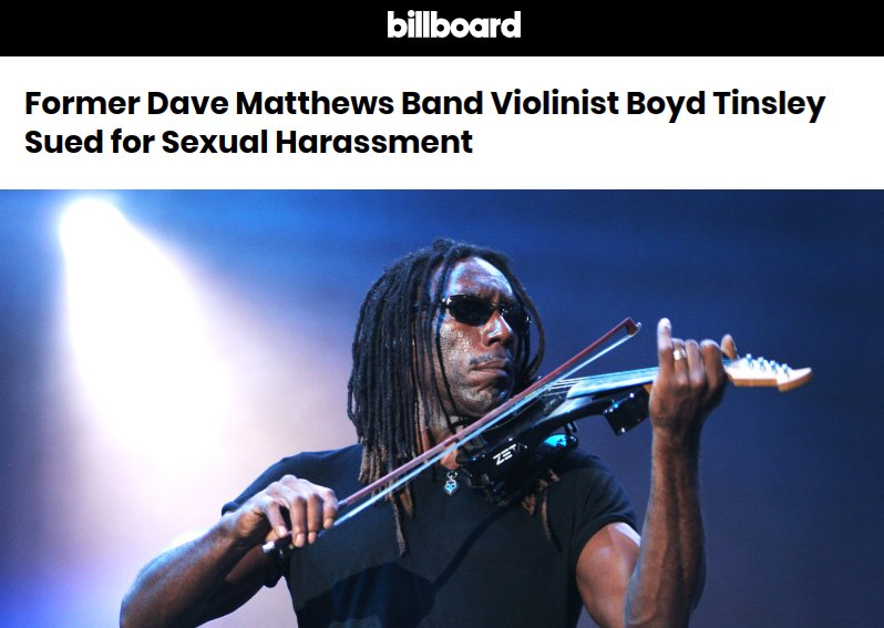 unfucking believable. men are garbage tbh. i literally just cut off kid rock for this same shit. dave matthews band too? really? sigh, alright ima put on sheryl crow i guess