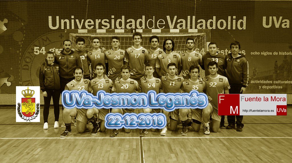 Partido de balonmano  UVa-Jesmon Laganés (22-12-2018) <a href="/UVa_es/">Gabinete de Comunicación Universidad de Valladolid</a> <a href="/uva_bm/">BmUVA</a> <a href="/CBLeganes/">C.Balonmano Leganés</a> #Fuentelamora #UVa youtu.be/c3PIowzyCGk
