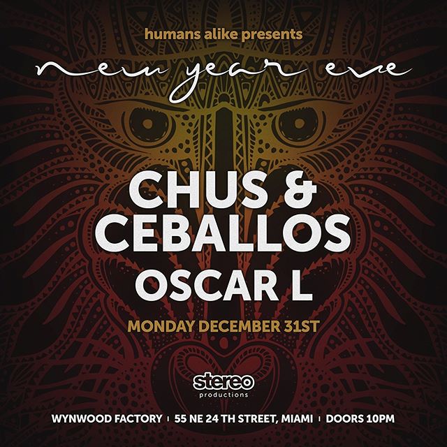 chusceballos humansalike travisrogersofc jonny_adler thewynwoodfactory #nye New Years Eve in Wynwood!