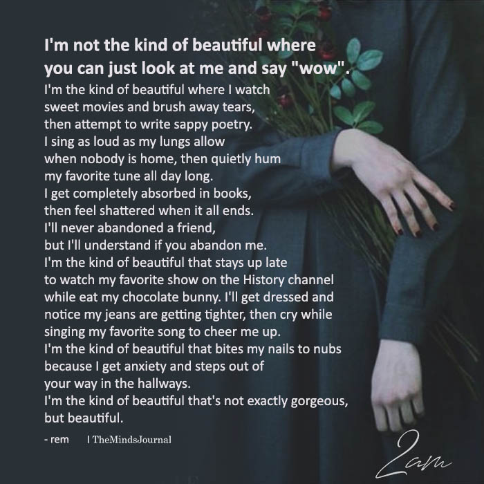 TheMindsJournal's tweet photo. I'm Not The Kind Of Beautiful
https://t.co/0NHXWndWh1
#FeelShattered #KindOfBeautiful #WriteSappyPoetry https://t.co/BnibAIcLkB