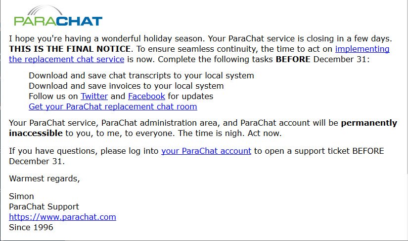 ParaChat tweet picture