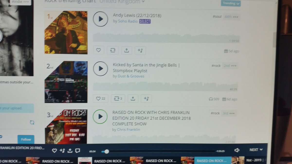 ChrisRFranklin's tweet image. Buzzing! Last Friday's edition of my #classicrock show #RaisedONRock which is broadcast on formidable #10Radio 105.3 FM @10RadioCIC  is currently at No.3 on the @mixcloud UK Rock Radio Trending Chart and at no. 49 on the Global Rock Radio Chart! Thanks if you have listened to it
