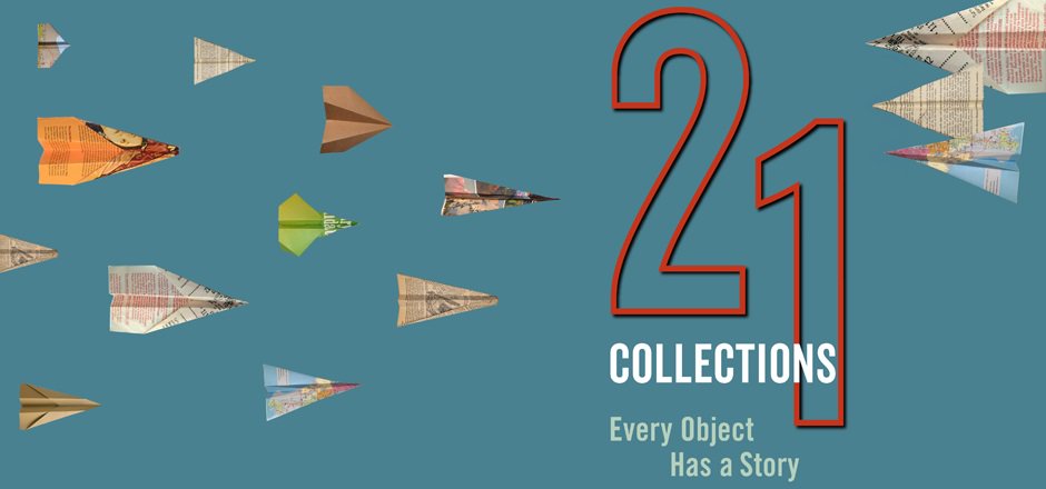 14 paper planes and text reads "21 collections"