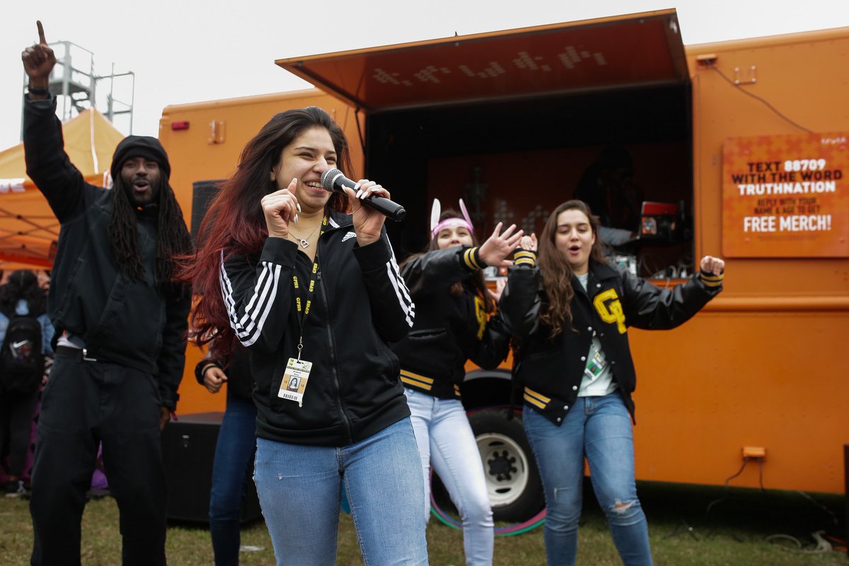 HSNTours's tweet photo. How many of you had a good time at the @truthorange truck?!?! #FinishIt #truthorange #musicfestival #musiceducation #concert #keepmusicinschools #galenaparkhighschool https://t.co/RvalMvVhH1