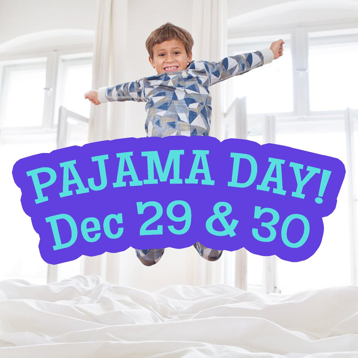 lcbckvi's tweet photo. This weekend keep the kids in their pajamas or get them ready for bed early, because we're having a Pajama Day while we celebrate the last couple of days of 2018! https://t.co/ZVIwo4ZuXe