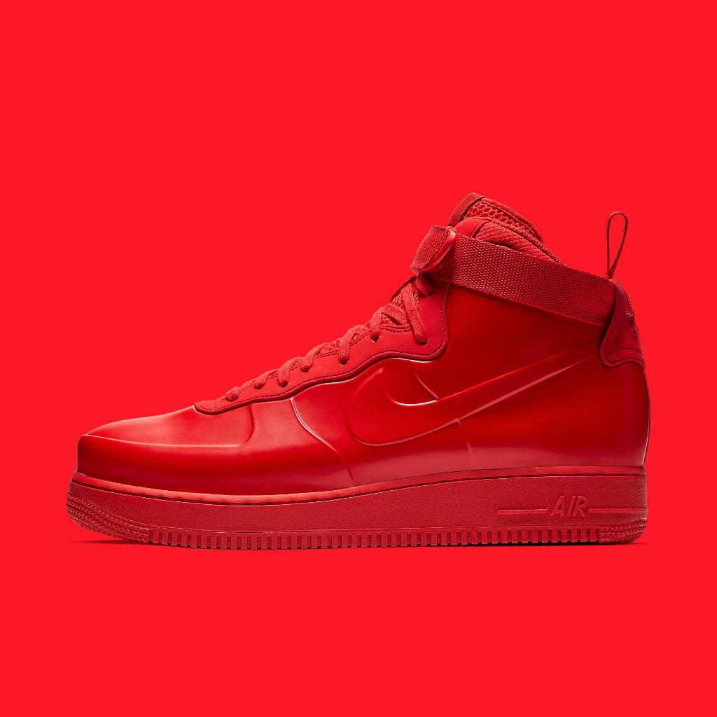 foot locker red and white air force 1
