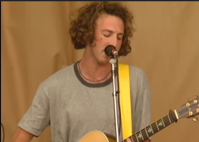 this band guster is pretty cool. its like the guy from angel and bones teamed up with kyle mooney. they also have a bongo player but he doesnt really look exceptionally like anybody on tv so i got nothing. i do question why he doesnt have drum sticks though.