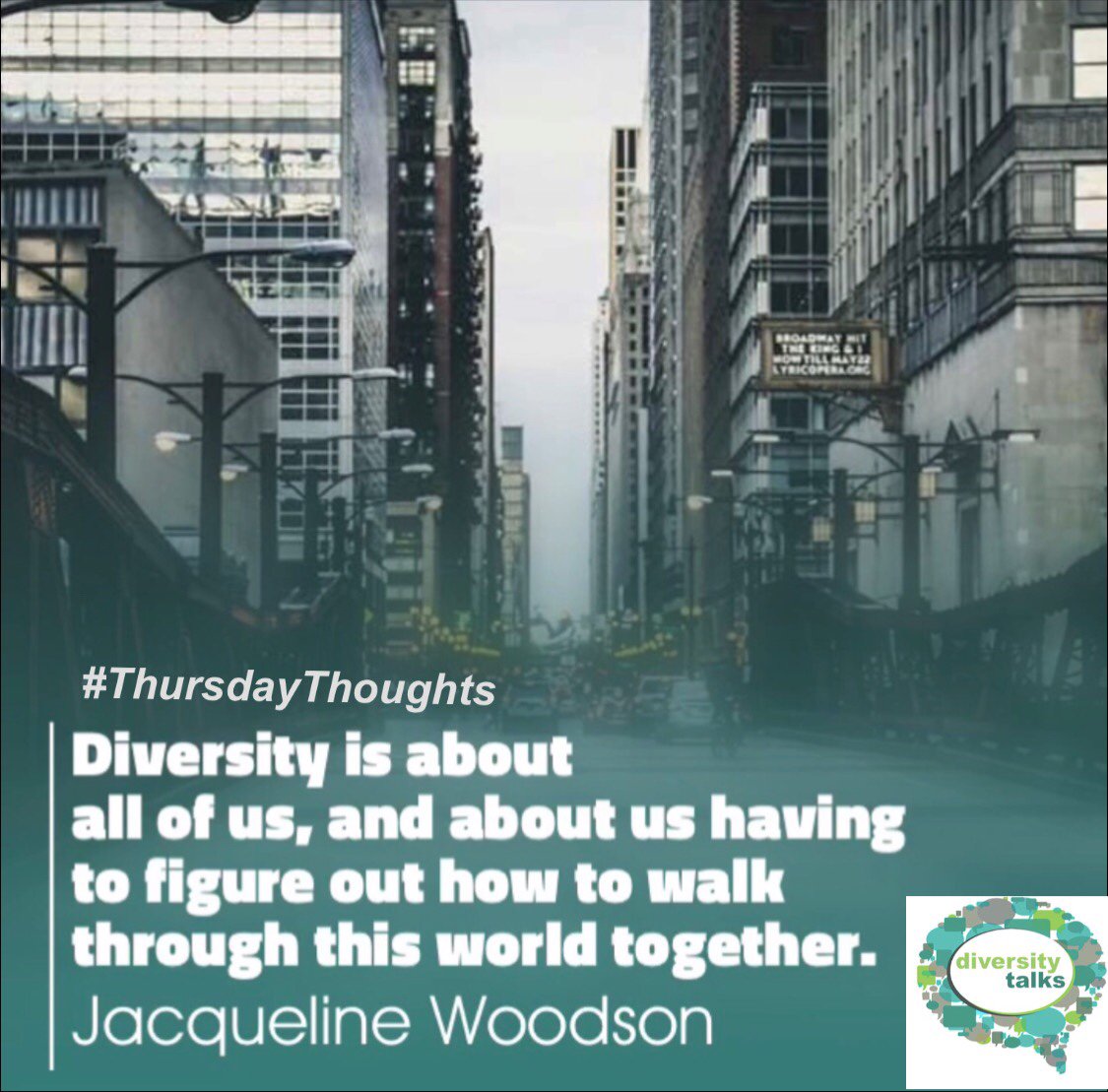 DiversityTalks's tweet photo. #ThursdayThoughts: What do you think diversity is really about? https://t.co/psUq02UbDX