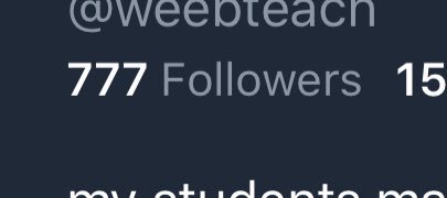 weebteach's tweet image. :o