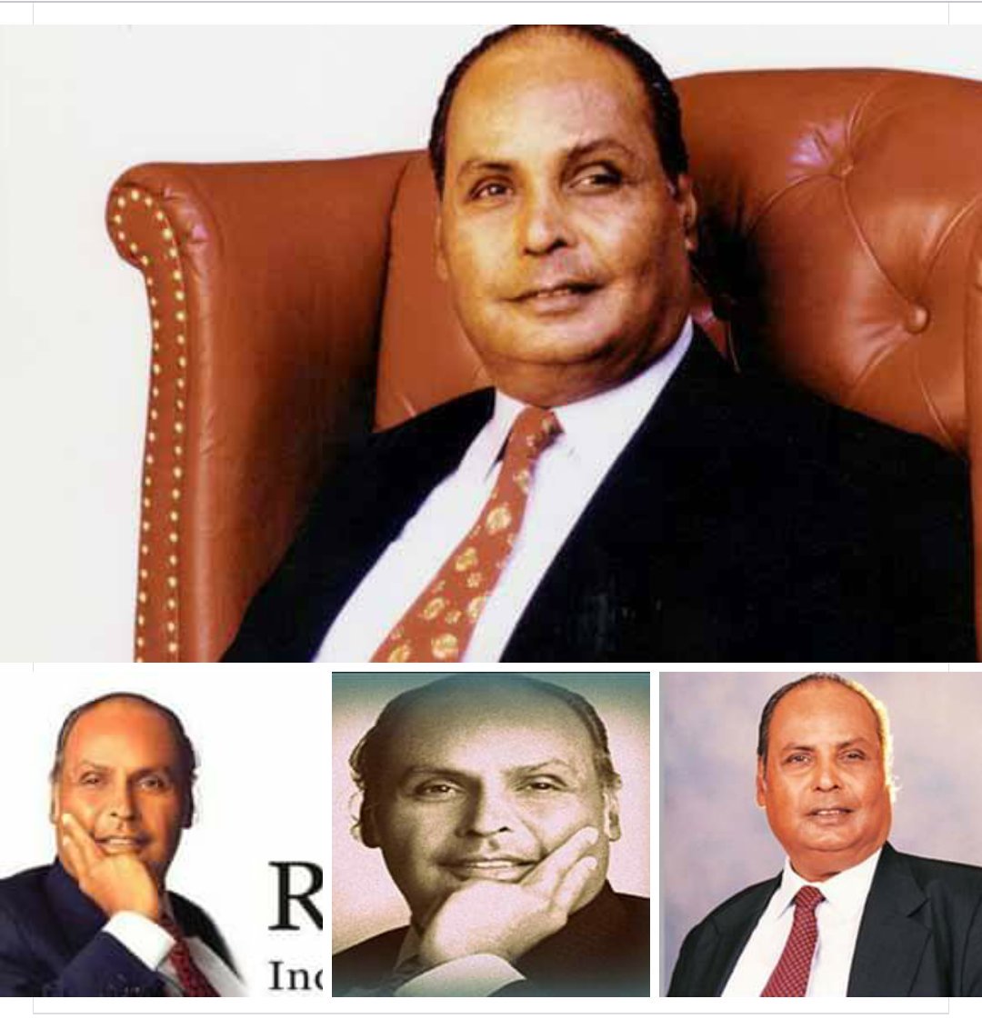 Happy birthday to  Indian business tycoon DHIRUBHAI AMBANI 