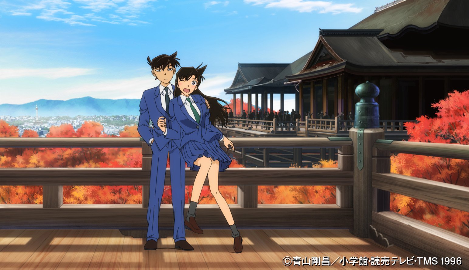 名探偵コナン 京都　紅の修学旅行　新一　蘭　絵馬　ストラップ 名探偵コナン」京都が舞台の“紅の修学旅行編”、2週連続1時間SPで