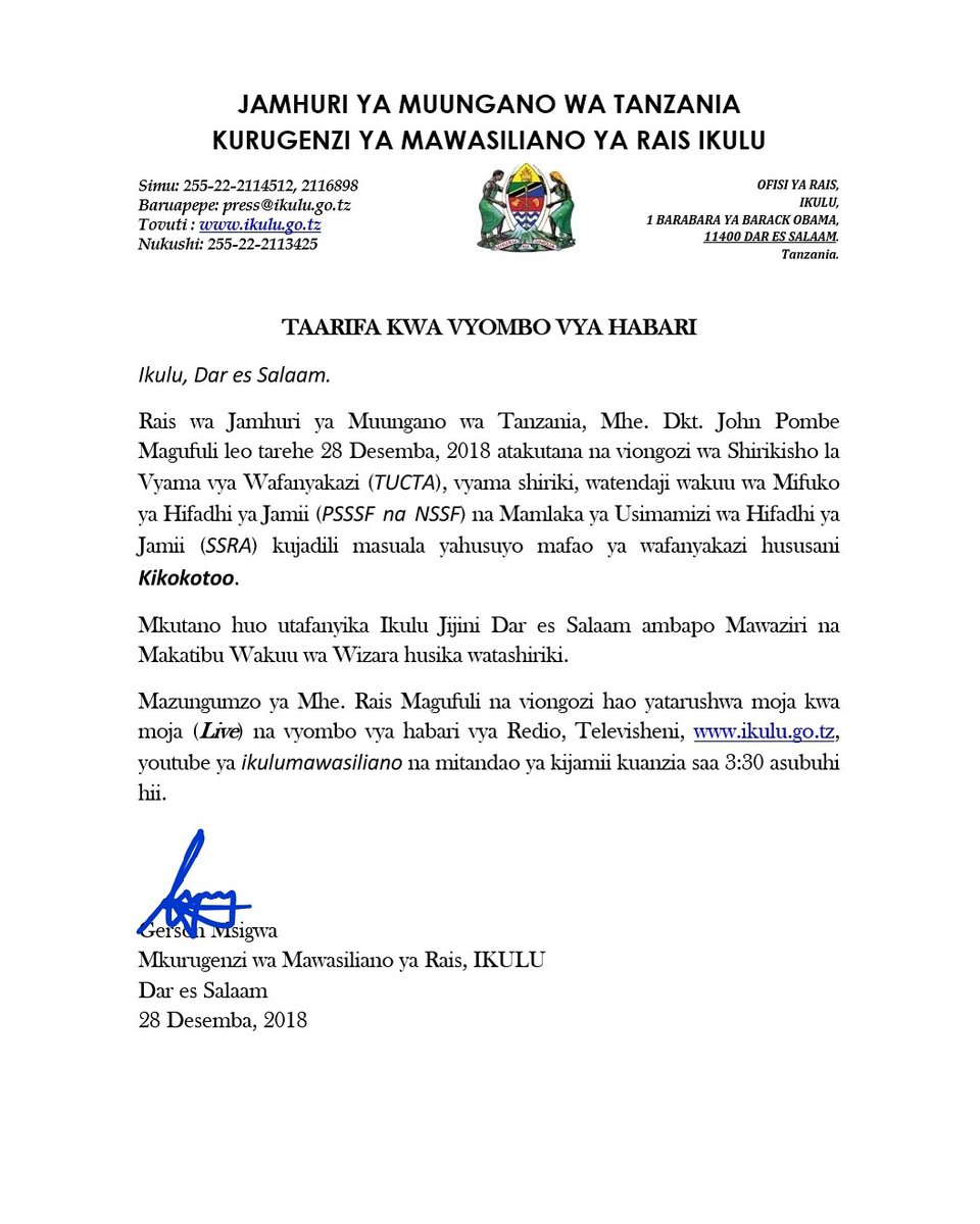 Gerson Msigwa tweet media