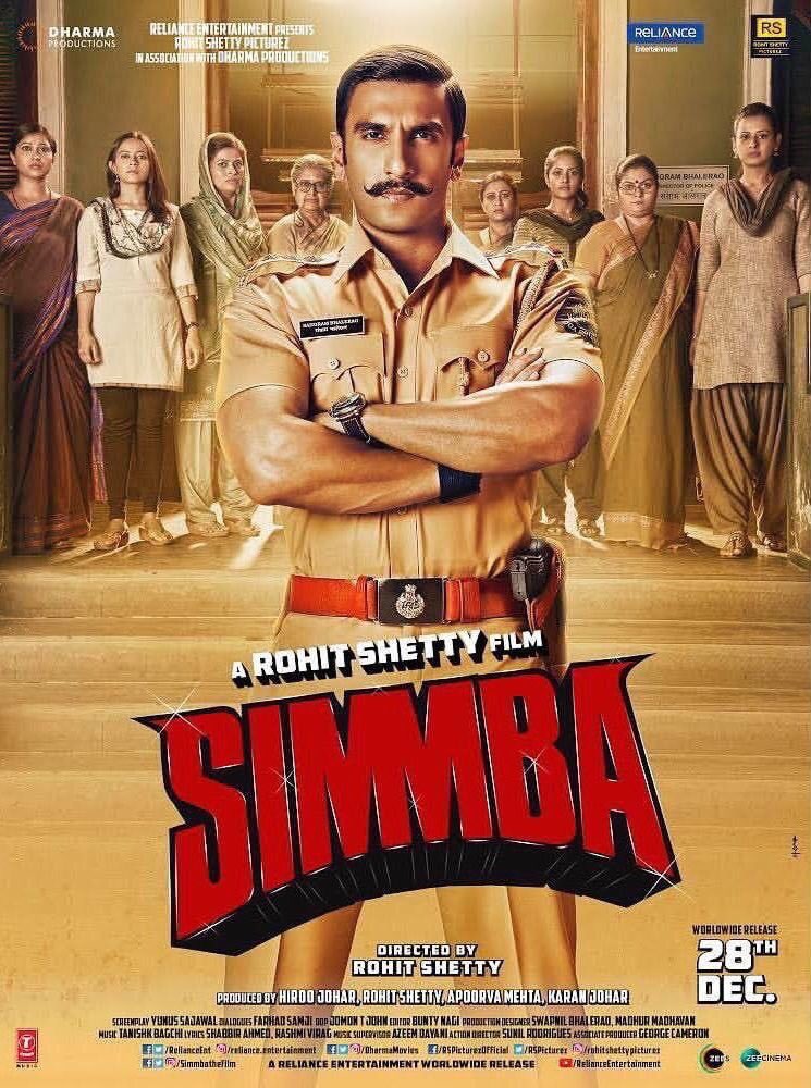 FilmyFocus's tweet photo. ✊ TODAY!!!!!!! #SIMMBA!!! A ROHIT SHETTY FILM!!!!! @RanveerOfficial #SaraAliKhan @SonuSood 

#RanveerSingh #Simba #Simmba #SimmbaToday #SimmbaRelease https://t.co/hnQrFou8v3