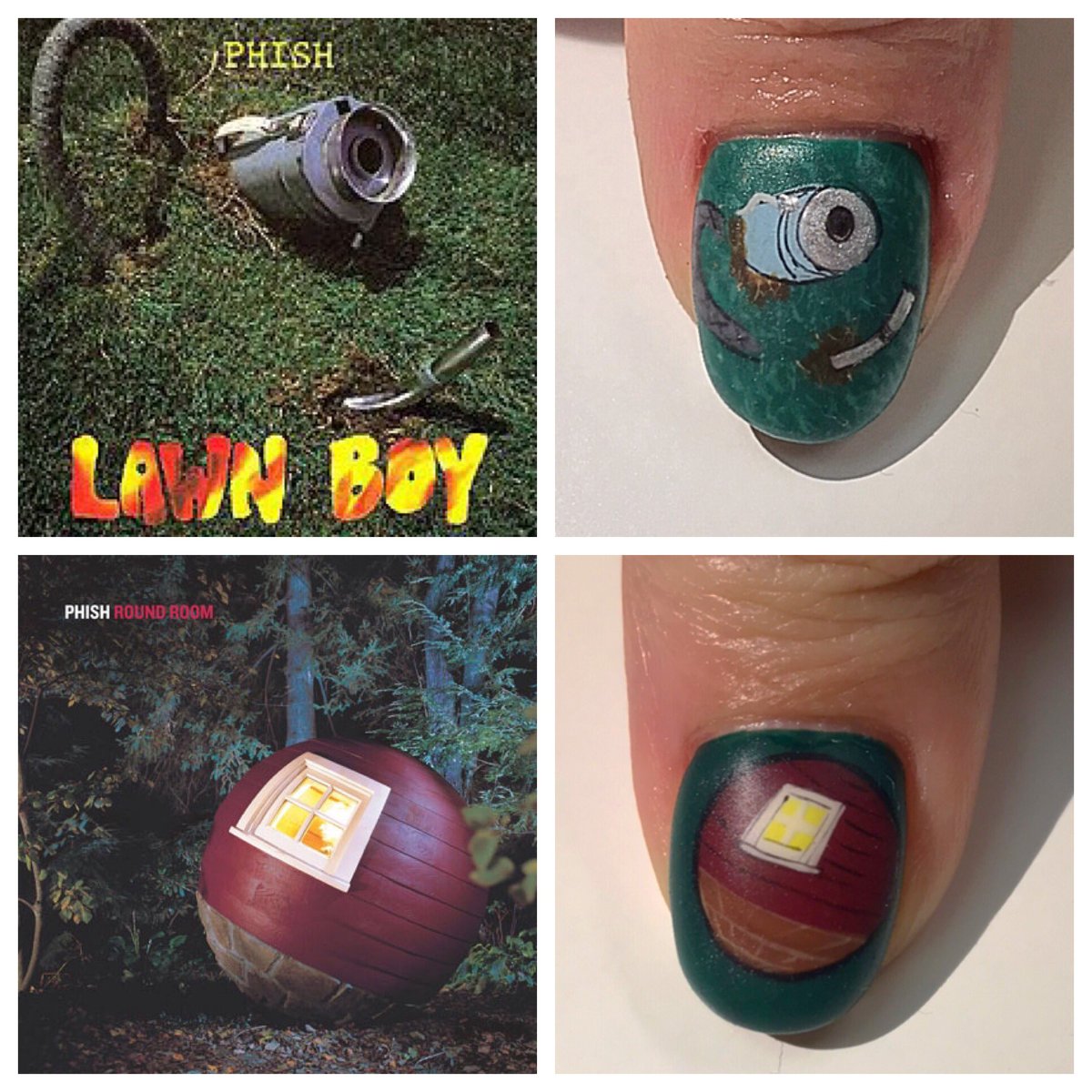 HappyBee3's tweet photo. Merry Phishmas Eve Y’all! Everyone’s got their outfits picked out but me...I have my nails done and that’s it. Check out these insane nails from my girl Savannah! #phish #Phishmsg #Phishnails #phishchicks #YEMSG2018 https://t.co/JQBvAYcY3R