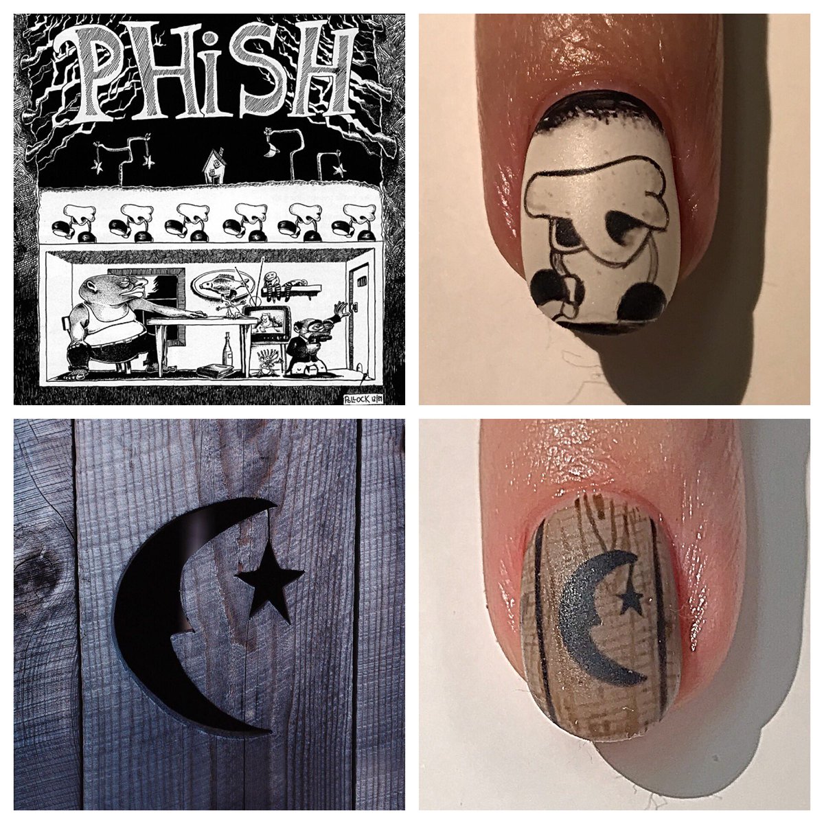 HappyBee3's tweet photo. Merry Phishmas Eve Y’all! Everyone’s got their outfits picked out but me...I have my nails done and that’s it. Check out these insane nails from my girl Savannah! #phish #Phishmsg #Phishnails #phishchicks #YEMSG2018 https://t.co/JQBvAYcY3R