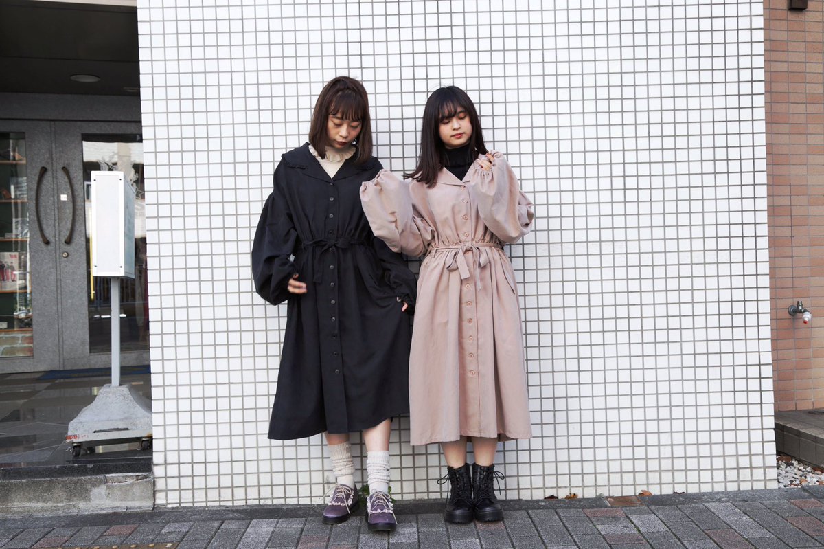 Merry Jenny 原宿店 おすすめアイテム 2wayトレンチワンピース ベージュ パープル ブラック 8 900 税抜 03 3470 1130 Merryjenny