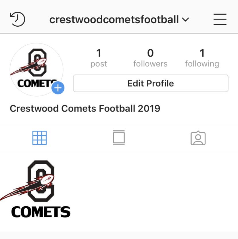 CometsFootball2's tweet photo. Follow our Instagram account for the latest pictures of the 2019 Crestwood Comet football team. https://t.co/BCM0n4Gk4x