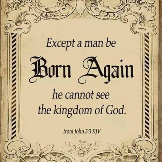 We must be born of the Spirit.
Jesus answered &amp; said to him, Verily, verily, I say unto you, Except a man be born again, he cannot see the kingdom of God. Jn.3:3.