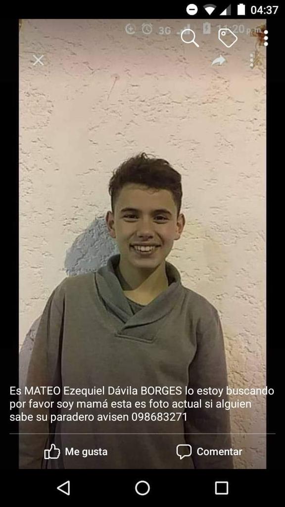 Losfuimos's tweet photo. La madre lo busca, fue a pasar Navidad con su padre y desaparecieron los dos. Es de San José, Uruguay https://t.co/lkyFODKhrm