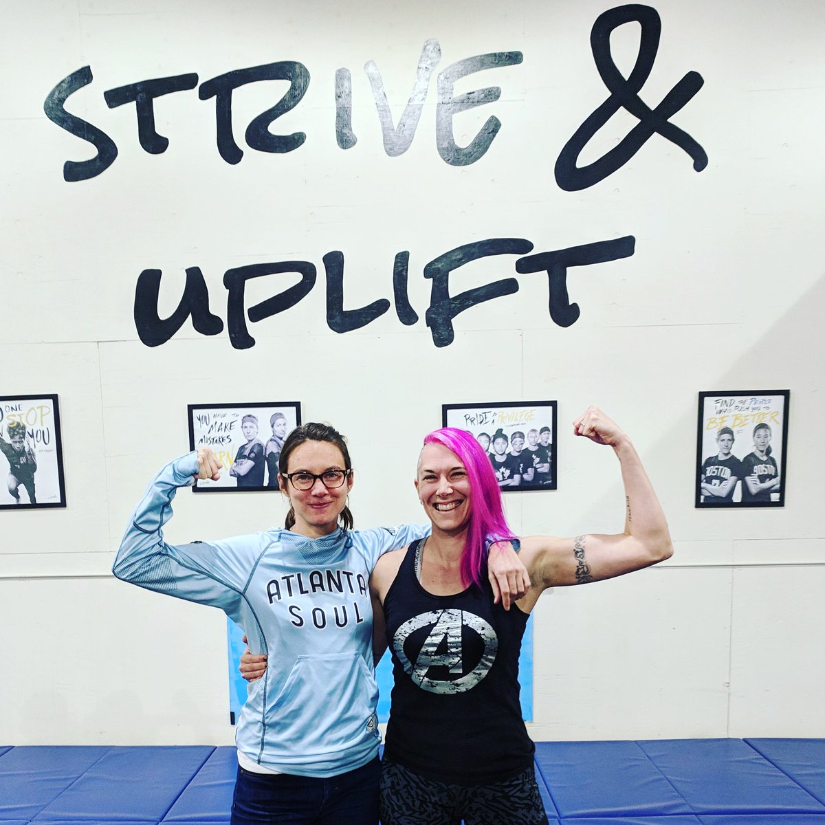 striveanduplift's tweet photo. Incredible collaborating conversation with one of our favorite people today, Maddy Frey! 😍🥰💪  #womeninultimate #flexeveryday https://t.co/Rr0ZgWKW64